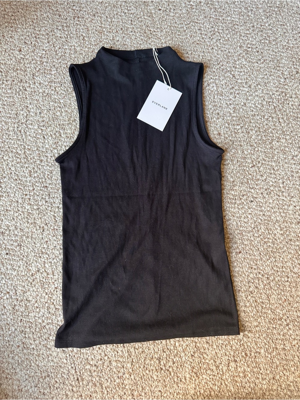 Everlane The Luxe Rib Funnel-Neck Tank